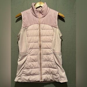 Lululemon Athletica Down For a Run Soft Pink Quilted Vest